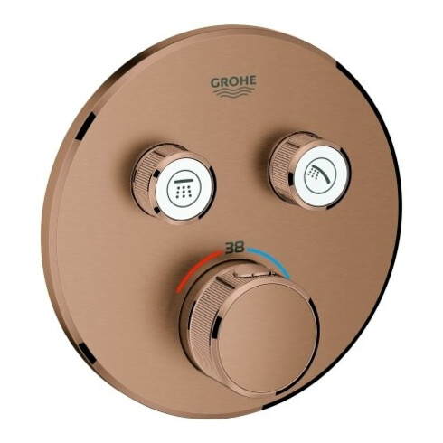 Grohe Fertigset Grohtherm Smartcontrol w suns geb., rd, UP-THM, 2 Absperrvtl.