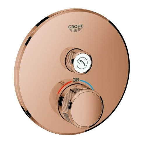 Grohe Fertigset Grohtherm Smartcontrol w suns, rd, UP-THM, 1 Absperrventil
