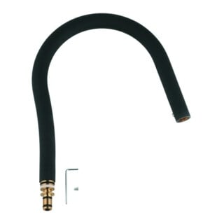 Grohe Flexible de douche GrohFlexx 46968 en Santopren noir mat