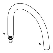 Grohe Flexible de douche GrohFlexx 46968 en Santopren noir mat-3
