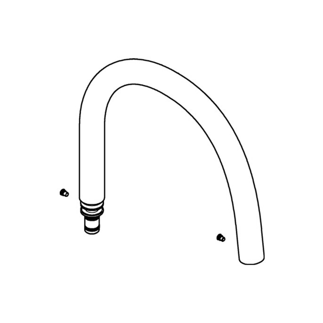 Grohe Flexible de douche GrohFlexx 46968 en Santopren noir mat