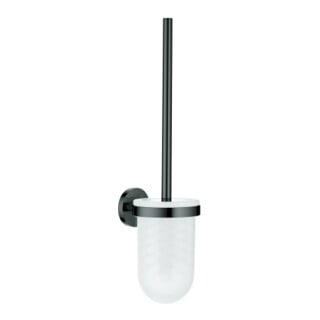 Grohe Garniture balayette WC Essentials hd graphite, modèle mural, fixation dissimulée