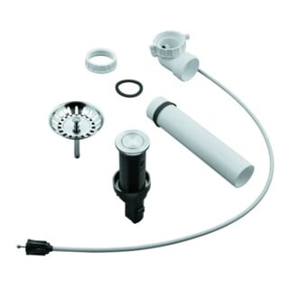 Grohe Garniture de vidage à tige 40986 Push-Excentrique pour éviers cuisine acier inoxydable
