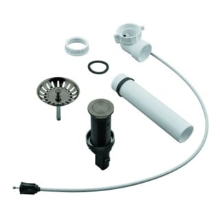 Grohe Garniture de vidage à tige 40986 Push-Excentrique pour éviers graphite dur mat