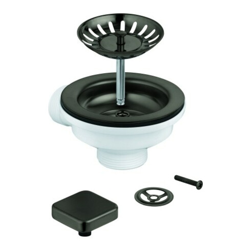 Grohe Garniture de vidage excentrique 40400 pour évier de cuisine 1 bac graphite dur mat