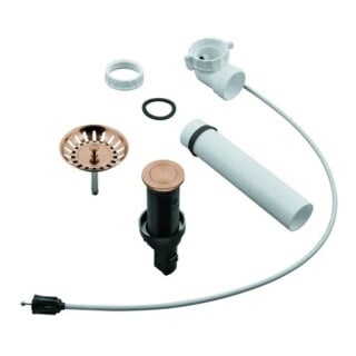 Grohe Garniture de vidage tige 40986 Push-Excentrique pour éviers warm sunset geb.