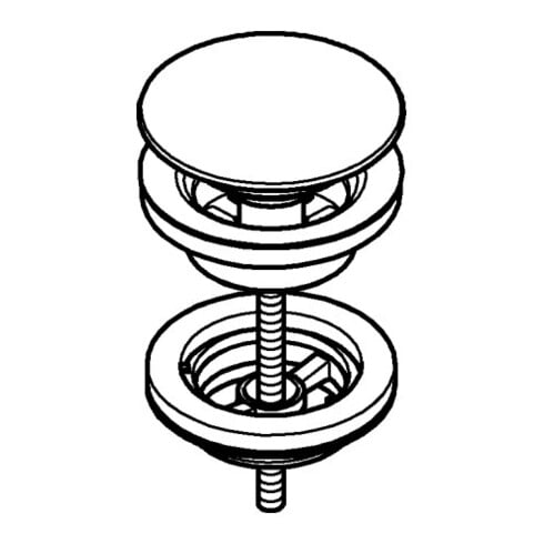 Grohe Garniture de vidange 65807 graphite dur graphite dur
