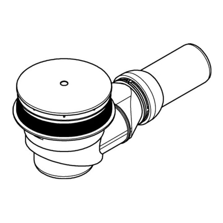 Grohe Garniture de vidange universelle d=11,2 cm, sortie horizontale, blanc