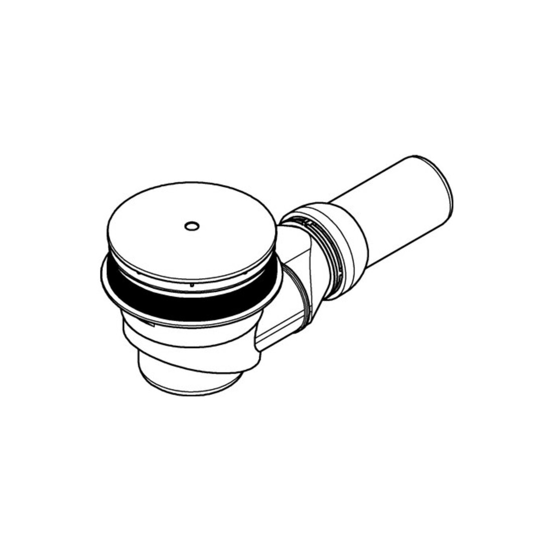Grohe Garniture de vidange universelle d=11,2 cm, sortie horizontale, blanc