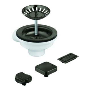 Grohe Garniture d'évacuation d'évier 40996 avec excentrique graphite dur brossé