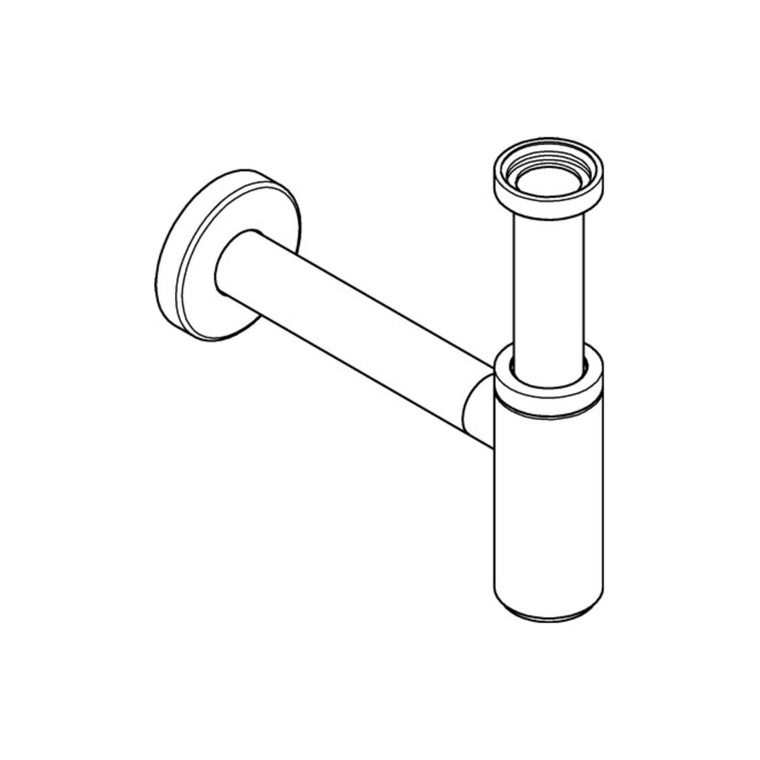 Grohe Geruchsverschluss 1 1/4", Messing, hard graphite