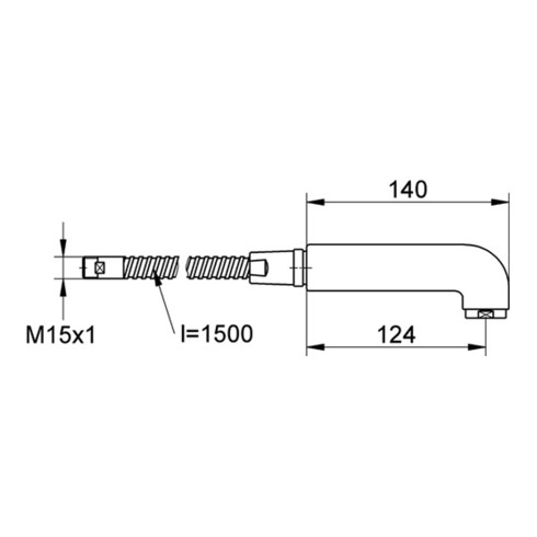 Grohe Geschirrbrause EICHELBERG für Pico Bello Küchenarmaturen chrom