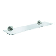 Grohe Glasablage Essentials 53cm, verdeckte Befestigung, supersteel