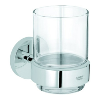 Grohe Glashalter Essentials verdeckte Befestigung, chrom