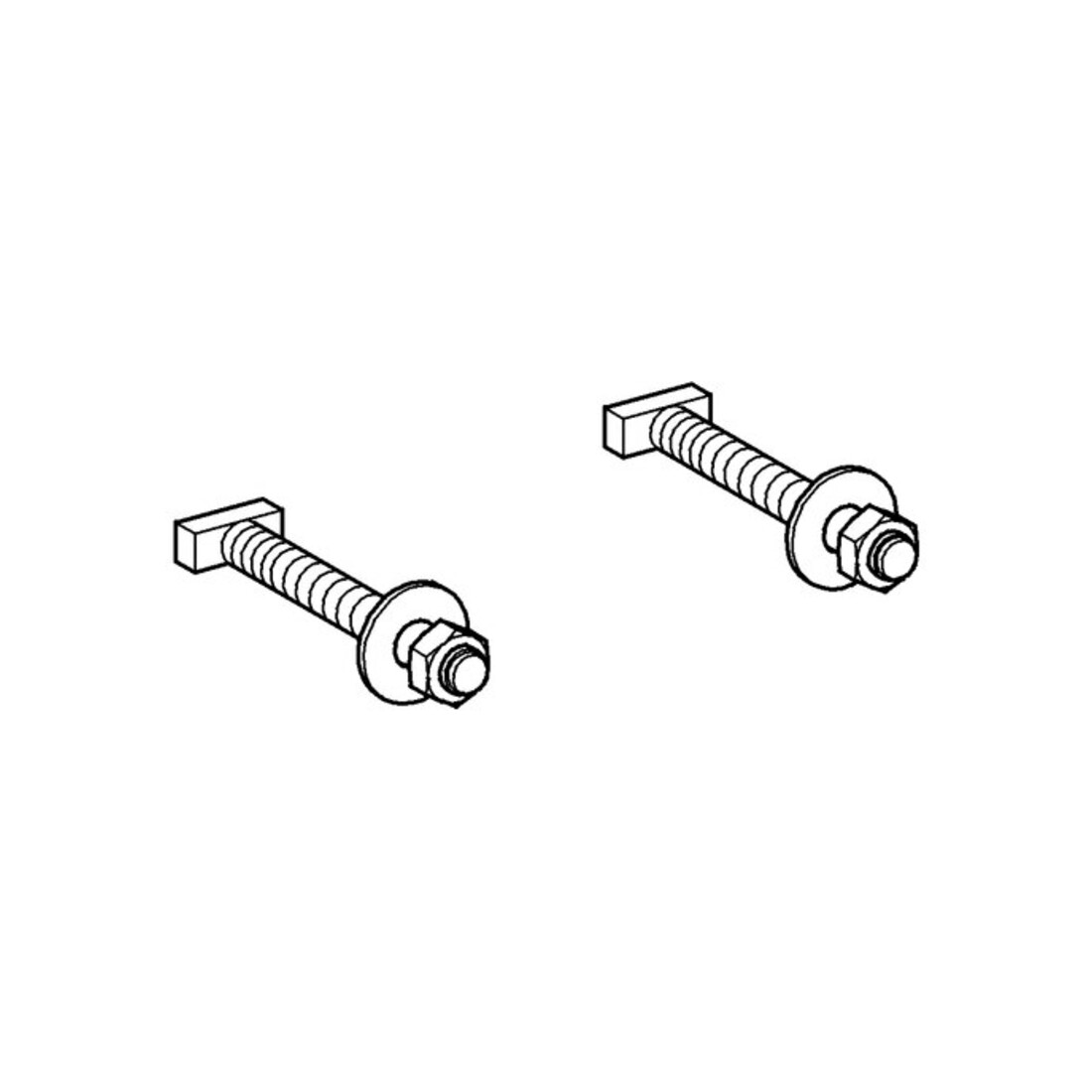 Grohe Goujons de fixation 42247 pour éléments lavabo 2 pièces