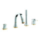Grohe Grandera combinaison baignoire 4 trous chrome/or-1