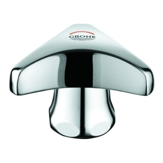 Grohe Griff Trecorn 45081 1/2" Markierung rot mit Kappe chrom
