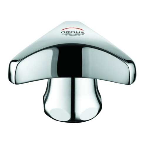 Grohe Griff Trecorn 45081 1/2" Markierung rot mit Kappe chrom