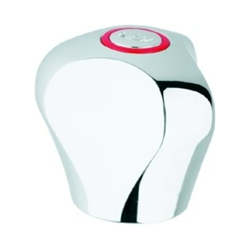 Grohe Griff Treflor 45124 mit Griffbe- festigung Markierung blau/rot 1/2" chrom