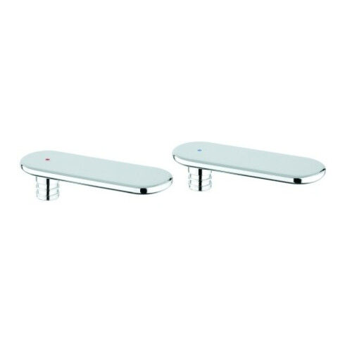 Grohe Griffpaar 48305 Markierung blau/rot für Veris chrom