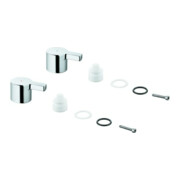 Grohe Griffpaar 48316 Markierung blau/rot für Lineare chrom