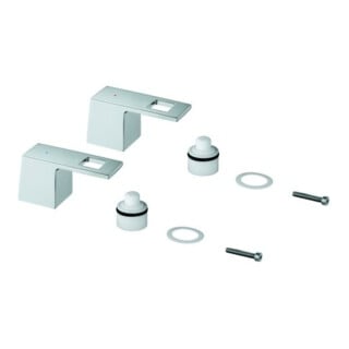Grohe Griffpaar 48321 für Eurocube 3-L-WT-Batterie Mark. blau/rot chrom