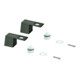 Grohe Griffpaar 48321 für Eurocube Mark. blau/rot hard graphite gebürstet-1