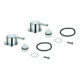 Grohe Griffpaar 48357 Markierung blau/rot für Lineare chrom-1