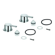 Grohe Griffpaar 48357 Markierung blau/rot für Lineare chrom