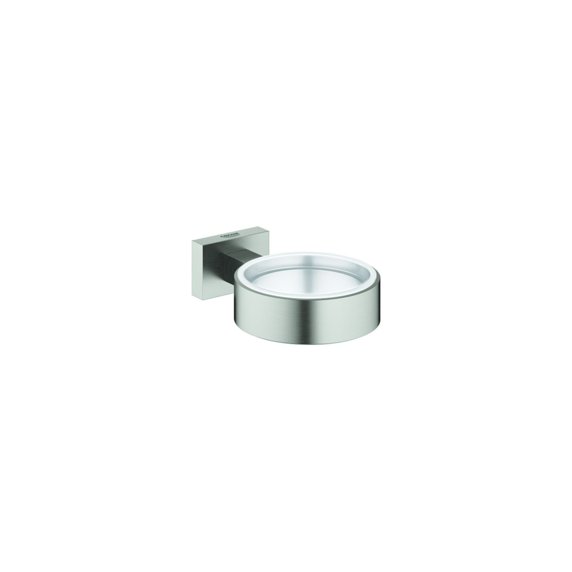 Grohe Halter Essentials Cube superst., f Glas, Seifenspender/-schale