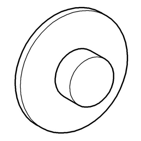 Grohe Hand-Fernbetätigung 43470 für Abdeckpl. zu Wandeinbau-SPK 336. chrom