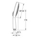 Grohe Handbrause COSMOPOLITAN 130 POWER&SOUL mit Durchflusskonstanthalter 9,5 l/min chrom-2