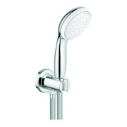Grohe Handbrause-Set Tempesta 100 mit Wandhalter, 2 Strahlarten, chrom