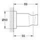 Grohe Handbrausehalter RAINSHOWER Rainshower Hard Graphite-2