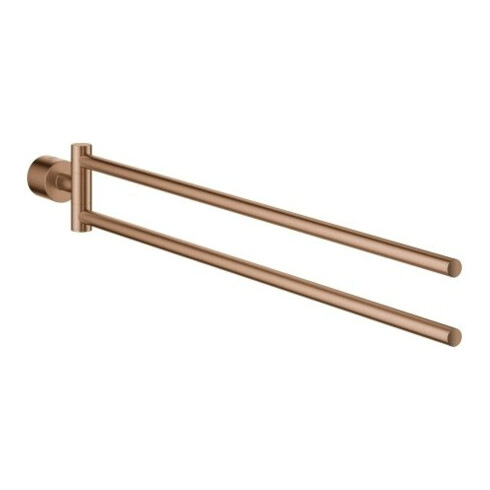 Grohe Handtuchhalter Atrio 539mm, 2-arm, n. schwenkb., w. suns geb.