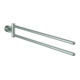 Grohe Handtuchhalter Atrio 539mm, 2-arm, n. schwenkbar, supersteel-1