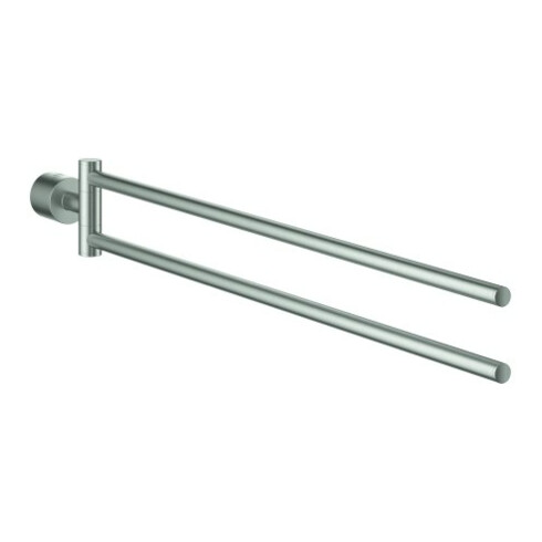 Grohe Handtuchhalter Atrio 539mm, 2-arm, n. schwenkbar, supersteel