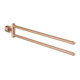 Grohe Handtuchhalter Atrio 539mm, 2-arm, n. schwenkbar, warm sunset-1