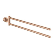 Grohe Handtuchhalter Atrio 539mm, 2-arm, n. schwenkbar, warm sunset