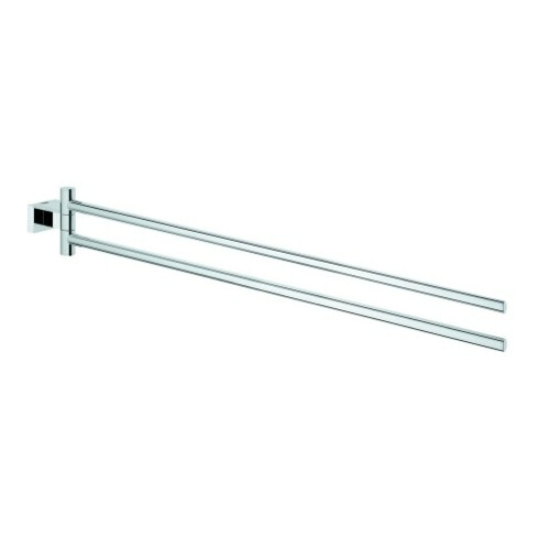 Grohe Handtuchhalter Essentials Cube 43,9cm, 2-ar, schw, verd. Befestig., chr