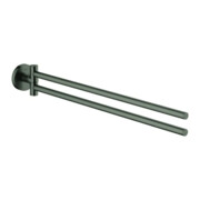 Grohe Handtuchhalter Essentials 2-arm, schwenkb., 43,9cm, hd graph. geb.