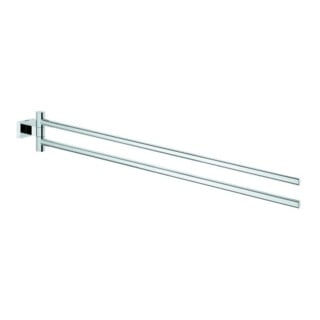 Grohe Handtuchhalter Essentials Cube 43,9cm, 2-ar, schw, verd. Befestig., chr