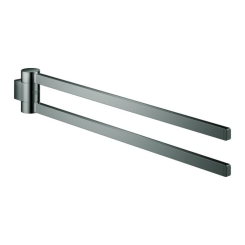 Grohe Handtuchhalter Selection 44,1cm, 2-arm, schwenkbar, hard graphite