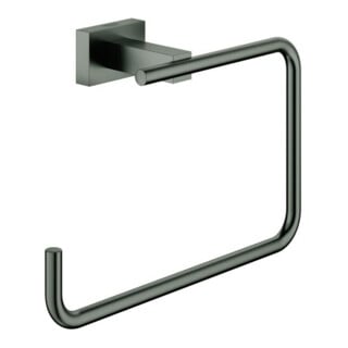 Grohe Handtuchring Essentials Cube verd. Befestig., hard graphite gebürstet