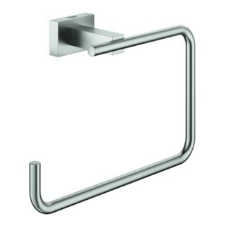 Grohe Handtuchring Essentials Cube verdeckte Befestigung, supersteel