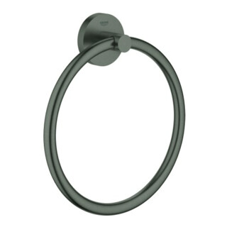 Grohe Handtuchring Essentials verd. Befestig., hard graphite gebürstet