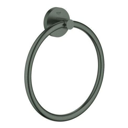 Grohe Handtuchring Essentials verd. Befestig., hard graphite gebürstet