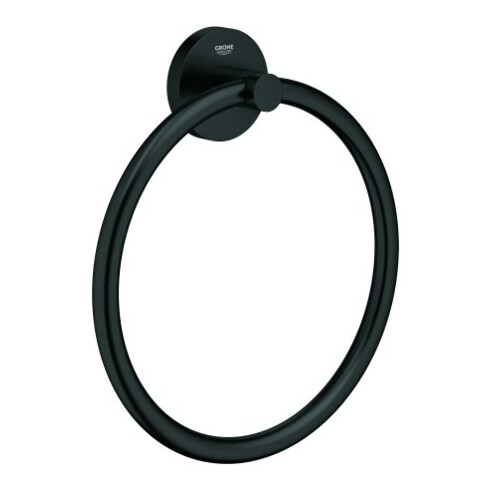 Grohe Handtuchring Essentials verdeckte Befestigung, matt black