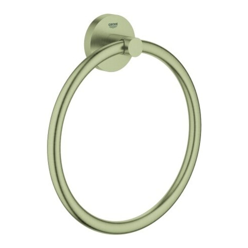 Grohe Handtuchring Essentials verdeckte Befestigung, nickel gebürstet
