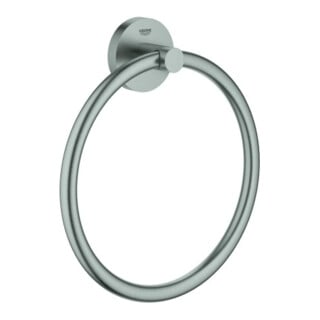 Grohe Handtuchring Essentials verdeckte Befestigung, supersteel